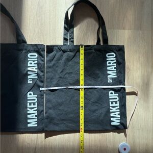 2 Makeup By Mario Black Canvas Totes